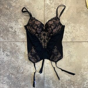 Victoria's Secret Black Lace Bustier